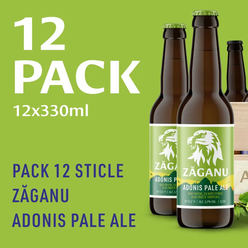 12 pack ZĂGANU Adonis Pale Ale 330 ml