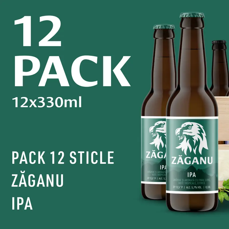 12 pack ZĂGANU IPA 330 ml