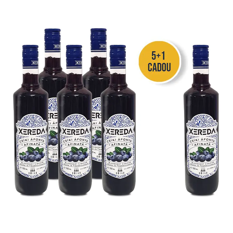 5xLichior XEREDA 25% Csiki Afonya-Afinata 0.7L + 1 CADOU
