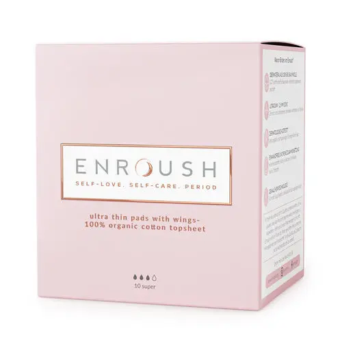 Absorbante 100% Organice SUPER, 10 bucăți | Enroush