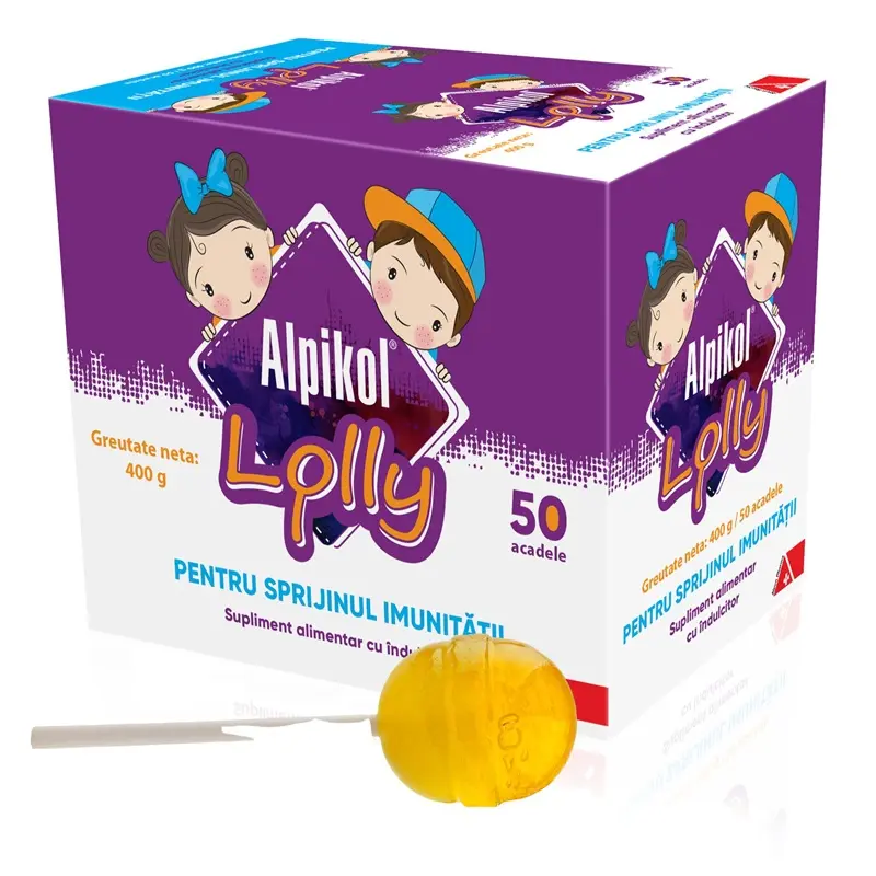 Acadele Alpikol Lolly 50 bucăți – Alpen Pharma