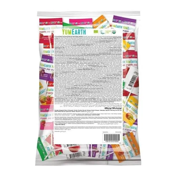 Acadele bio asortate fără gluten 100 buc/pungă – YumEarth