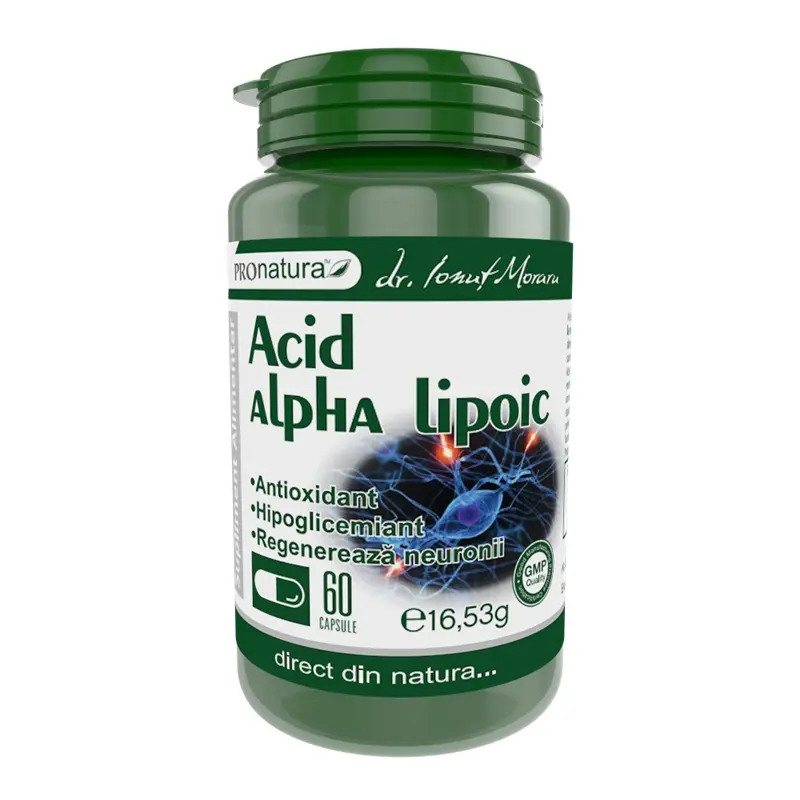 Acid alfa-lipoic 60 capsule – Medica - Energie celulară