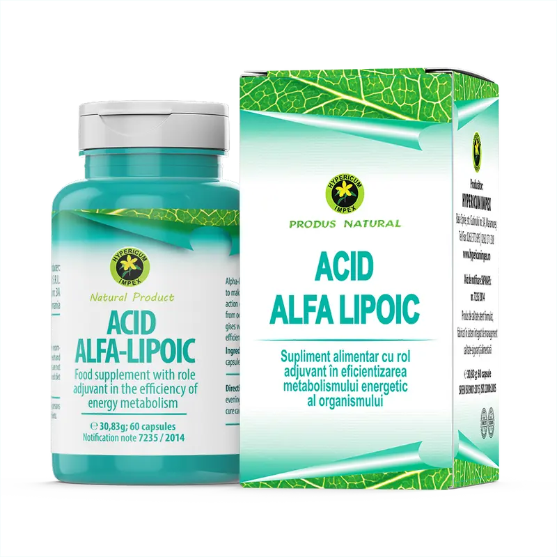 Acid Alfa Lipoic 60cps Hypericum