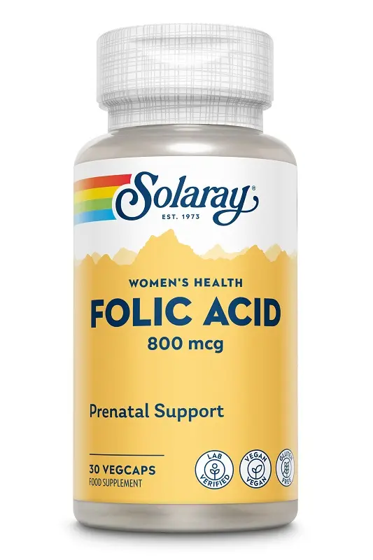 Acid folic 800 µg 30 capsule vegetale – Secom