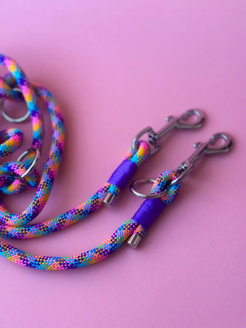 Adjustable rope leash 2m