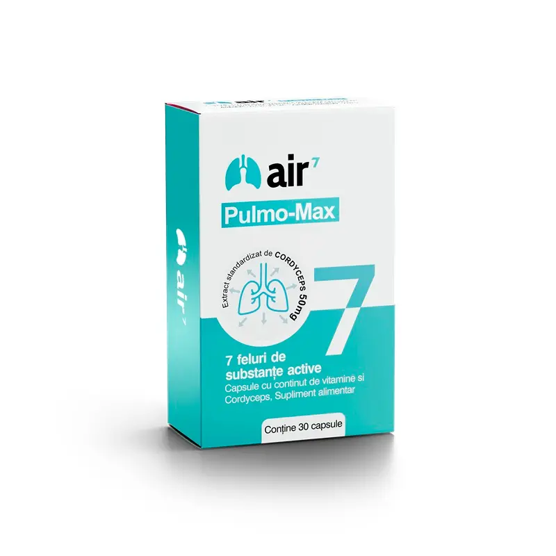 Air7 Pulmo-Max 30 capsule – Green Splid - O capsulă pe zi