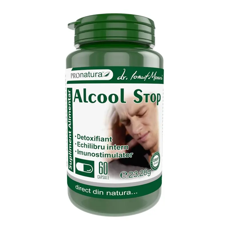 Alcool stop 60 capsule – Medica - Relaxare și vitalitate