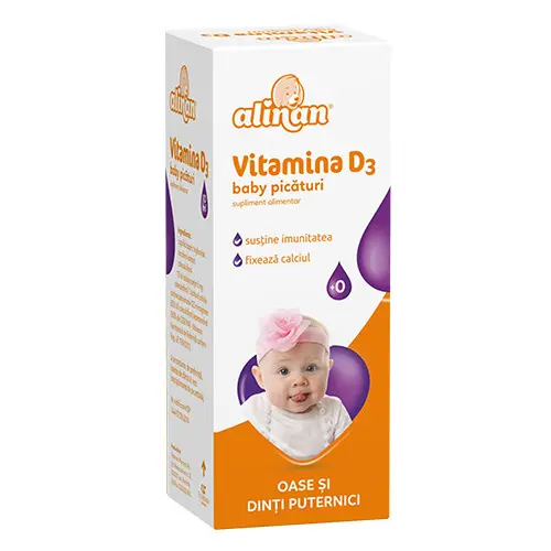 Alinan Vitamina D3 Baby picături 10 ml – Fiterman Pharma