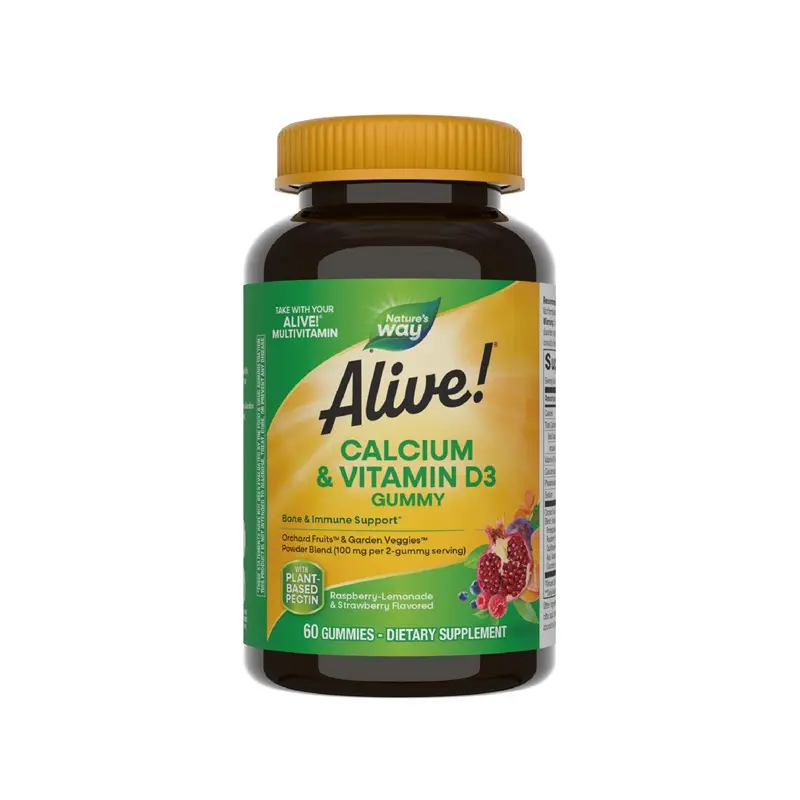 Alive! Calciu + D3 jeleuri 60 jeleuri – Secom - Oase și dinți