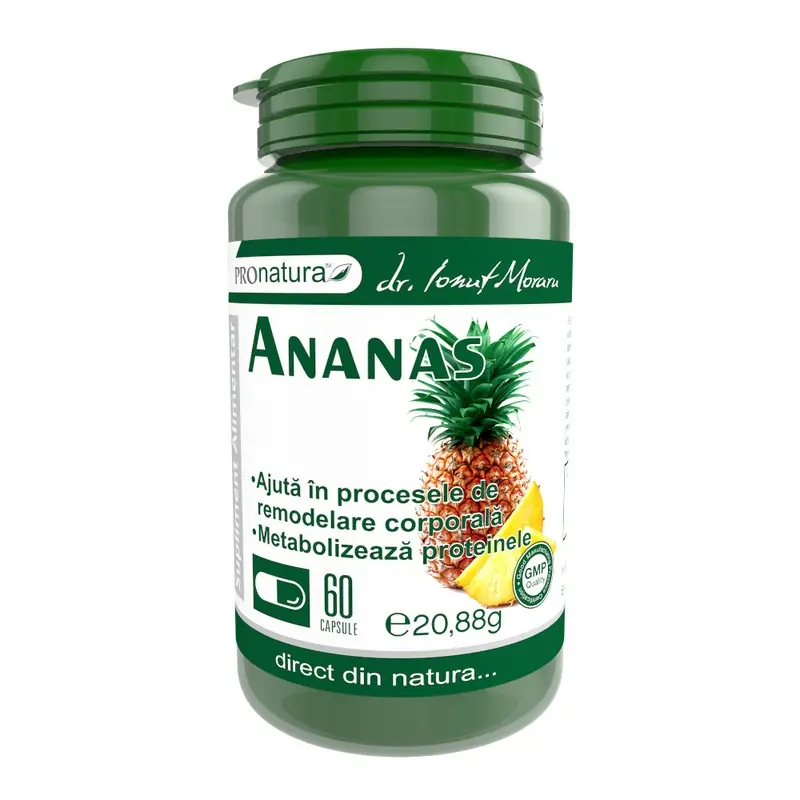 Ananas 60 capsule – Medica - Confort digestiv