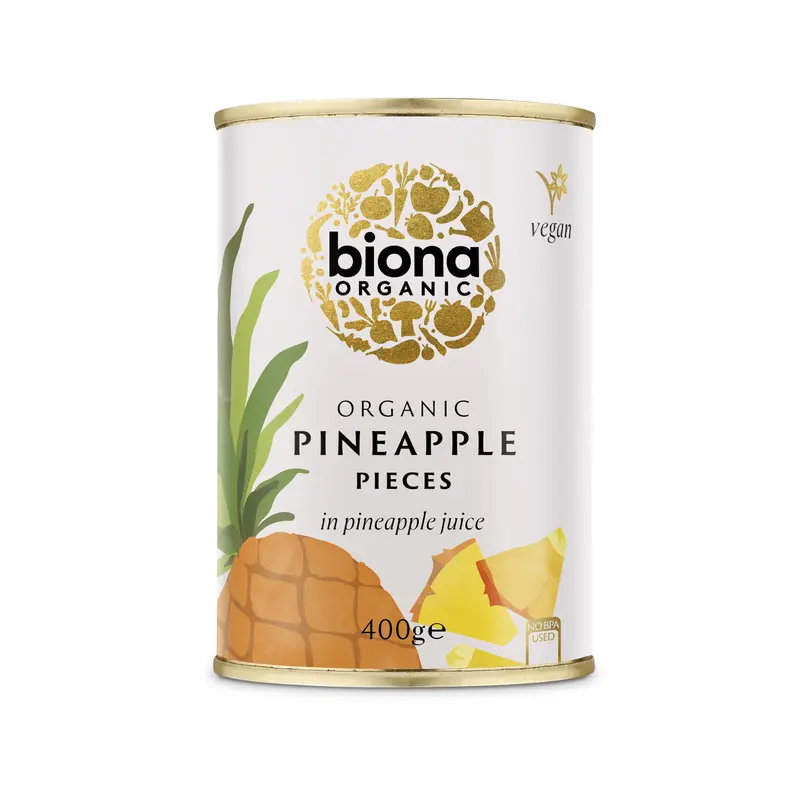ANANAS BUCATI IN SUC DE ANANAS BIO 400G