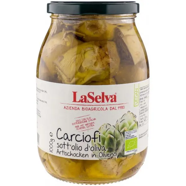 Anghinare bio in ulei de masline, 1kg LaSelva