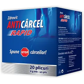 Anticarcel Rapid 20 plicuri – Zdrovit - Mai puțină oboseală