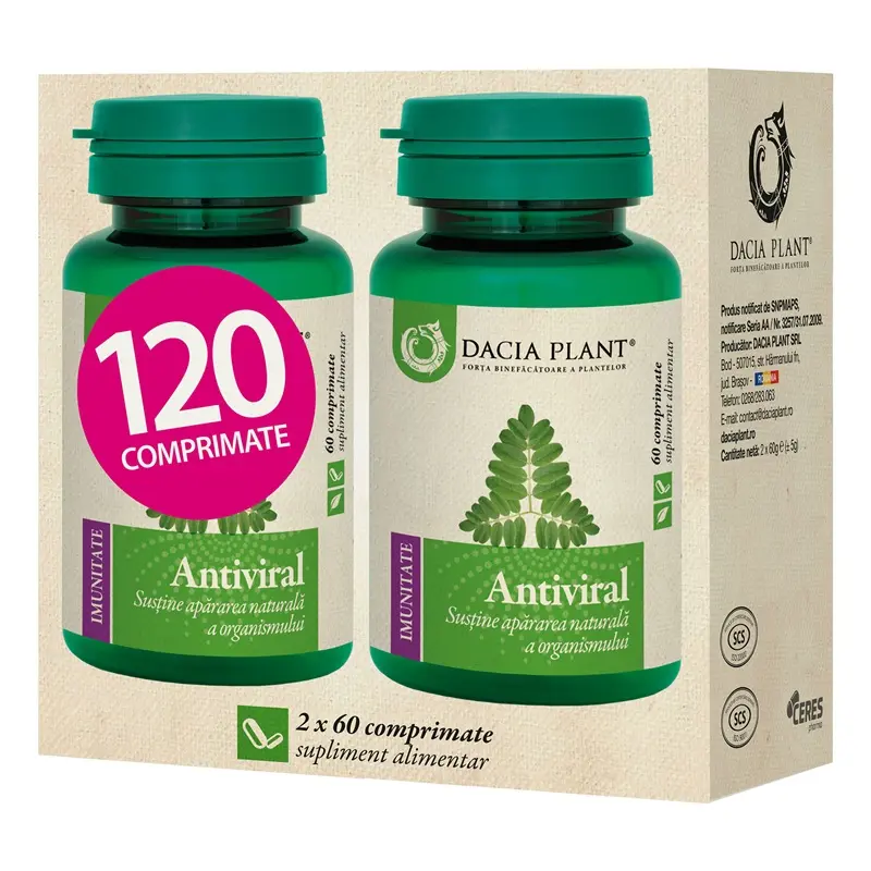 Antiviral 120 comprimate, 2 × 60 – Dacia Plant