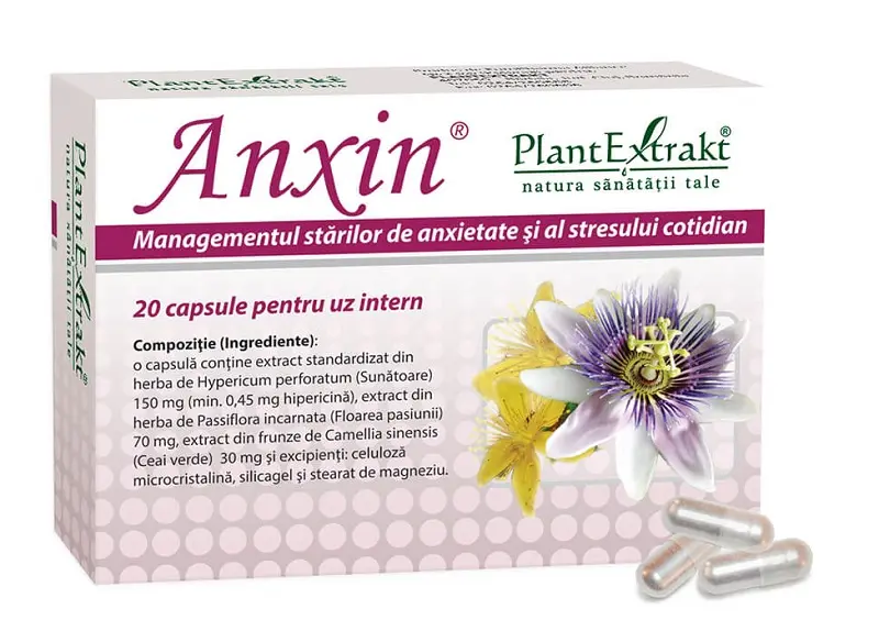 Anxin 20 capsule – Plantextrakt - Echilibru emoțional
