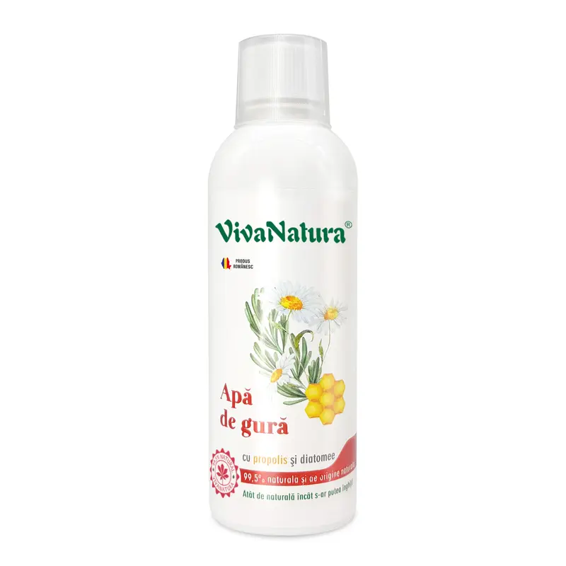 Apa de gura cu propolis si diatomee 500 ml Viva Natura