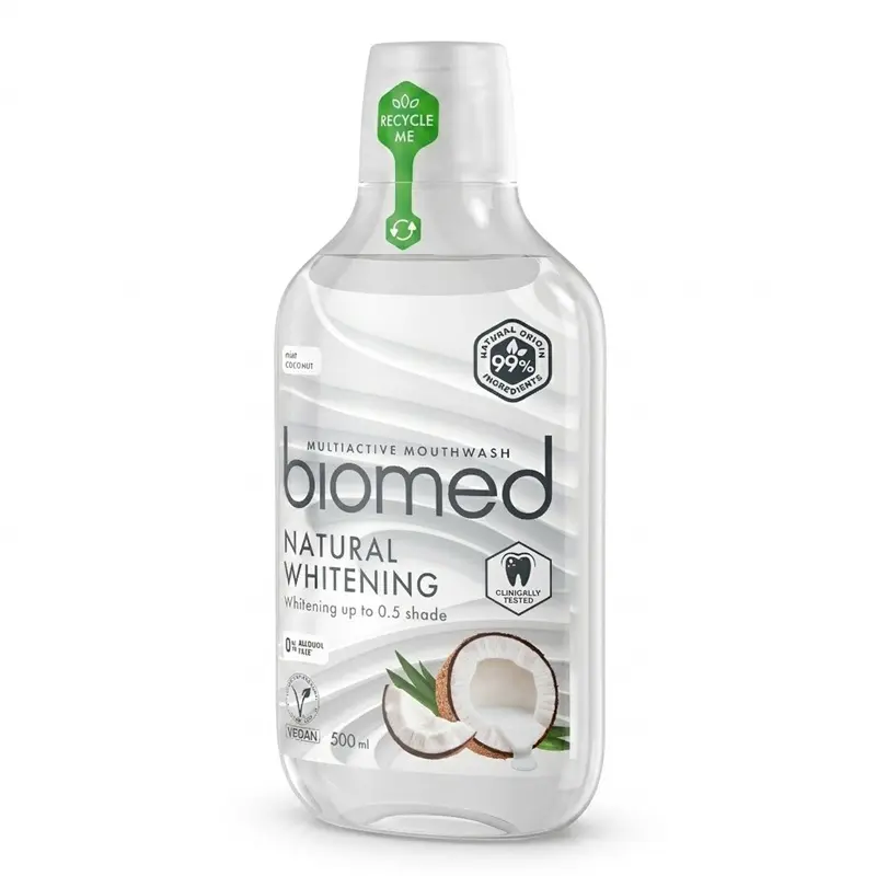 Apă de gură Natural Whitening 500 ml – Biomed - Albire blândă