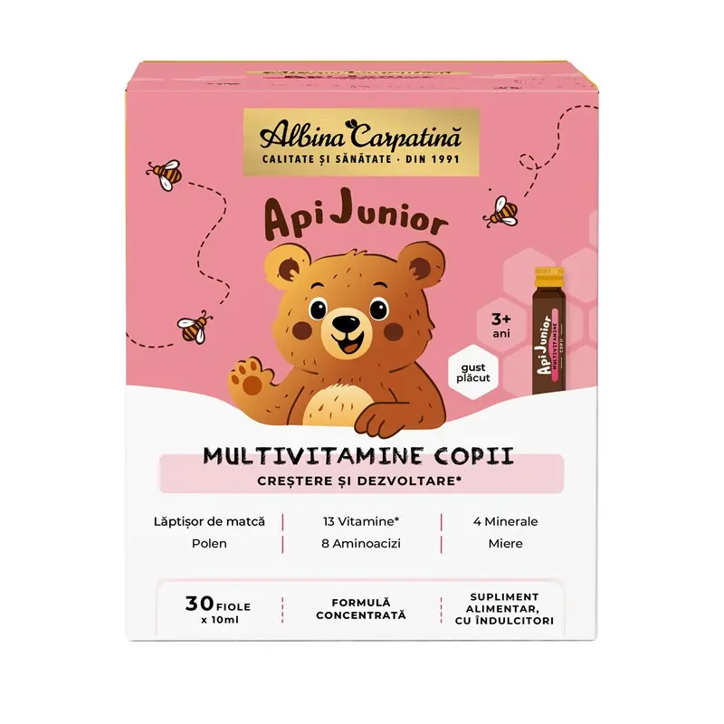 Api Junior Multivitamine 30 fiole x 10 ml – Albina Carpatina