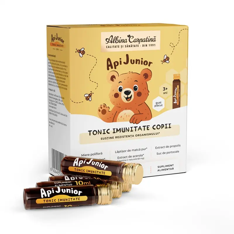 Apijunior Tonic Imunitate 10 fiole x 10 ml – Apicola Pastoral