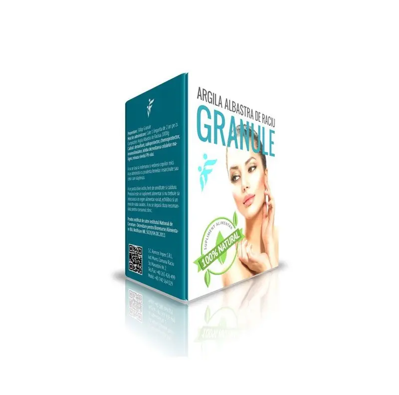 Argilă albastră de Râciu granule 500 g – Argila Albastră