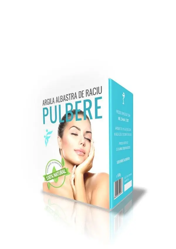 Argilă albastră pulbere 500 g – Argila Albastră de Râciu