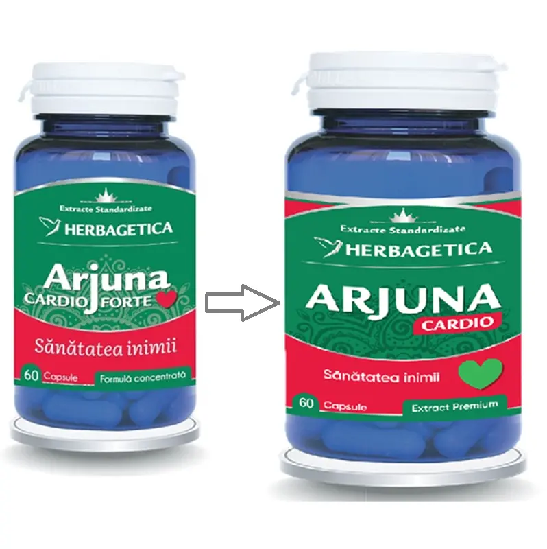 Arjuna CardioForte 60 capsule – Herbagetica - Pentru inimă