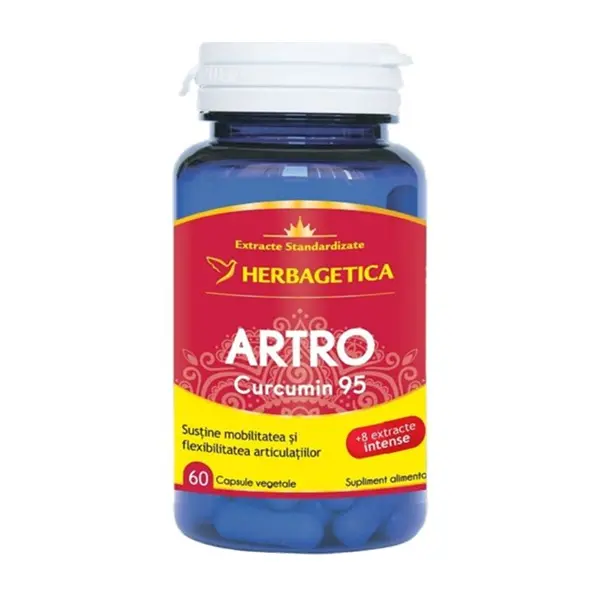 Artro Curcumin95 60 capsule – Herbagetica - Mobilitate zilnică