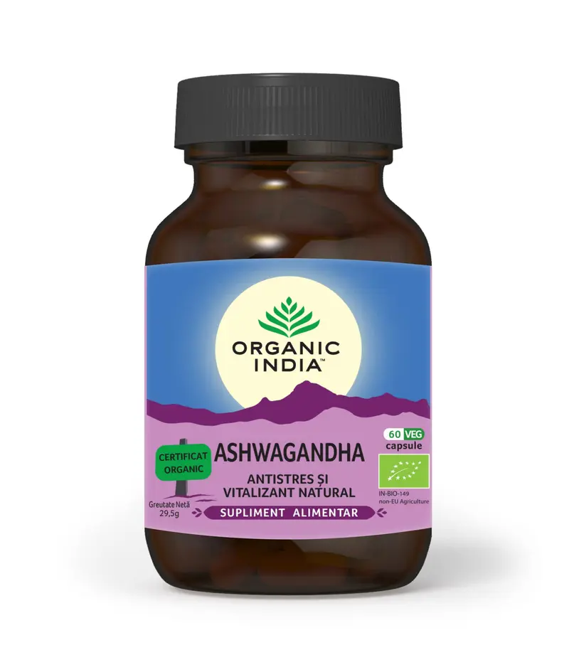 Ashwagandha Antistres Natural 60 cps ECO| Organic India