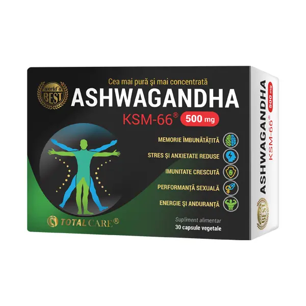 Ashwagandha KSM-66 500 mg 30 capsule vegetale – Cosmo Pharm