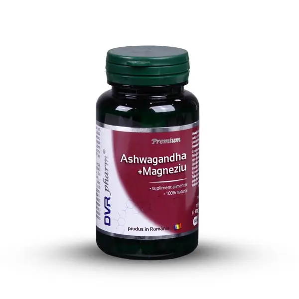 Ashwagandha + Magneziu 60 capsule – DVR Pharm