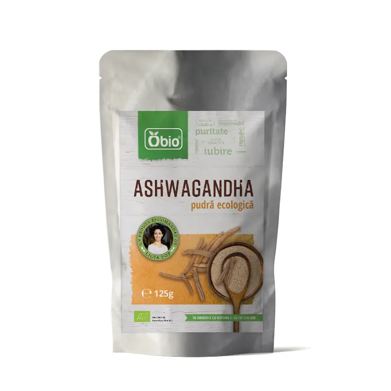 ASHWAGANDHA PULBERE RAW BIO 125G PRET REDUS