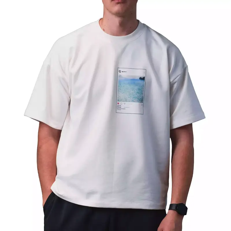 ATTERESEE- Tricou Boxy Fit- Ecru