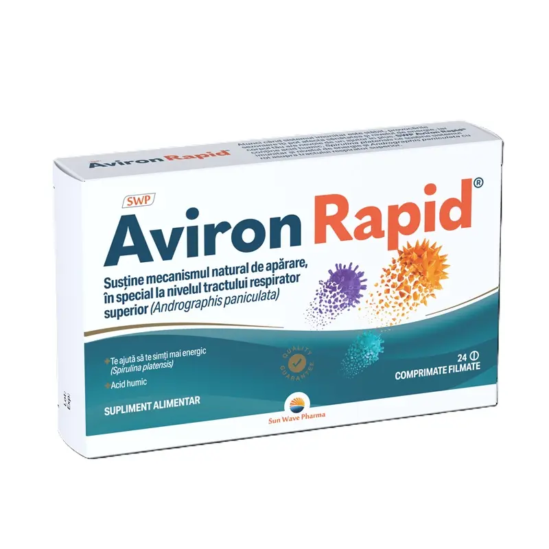 Aviron Rapid 24 comprimate – Sunwave Pharma - Căi respiratorii