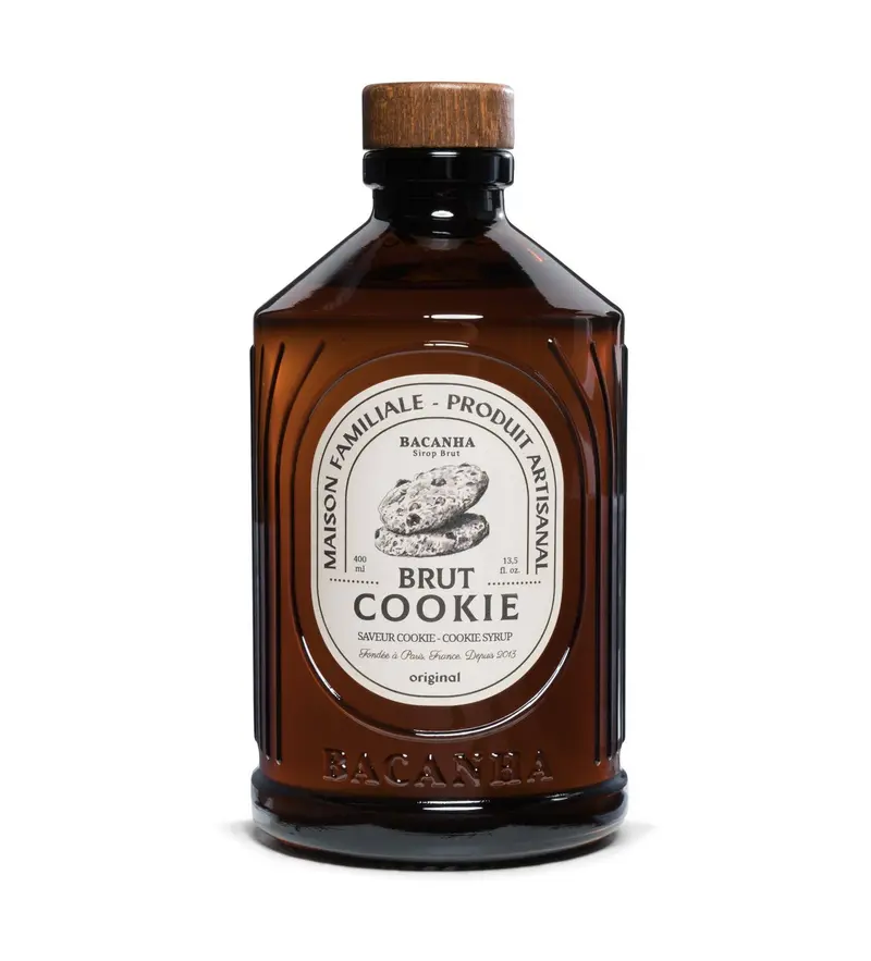 Bacanha sirop cu aroma de cookie Brut Organic 400 ml