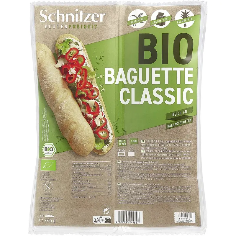 Bagheta clasica fara gluten, 360g