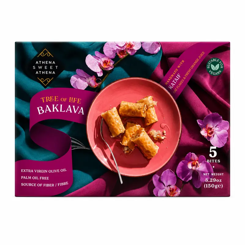 Baklava Tree of Life kataifi cu nuci, 150g – Athena Sweet Athena