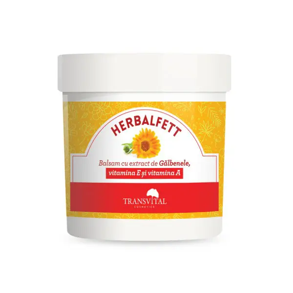 Balsam cu extract de galbenele, vitamina E si vitamina A 250ml Herbalfett