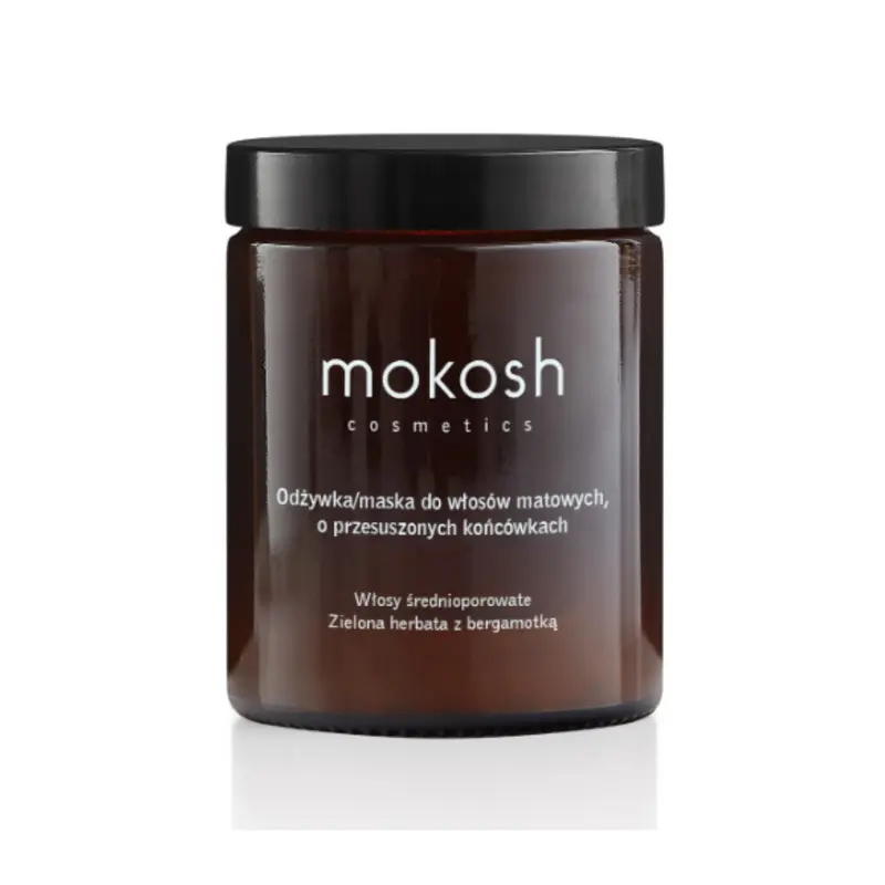 Balsam si masca pentru parul fara stralucire si cu varfuri despicate cu ceai verde & bergamota - 180 ml Mokosh