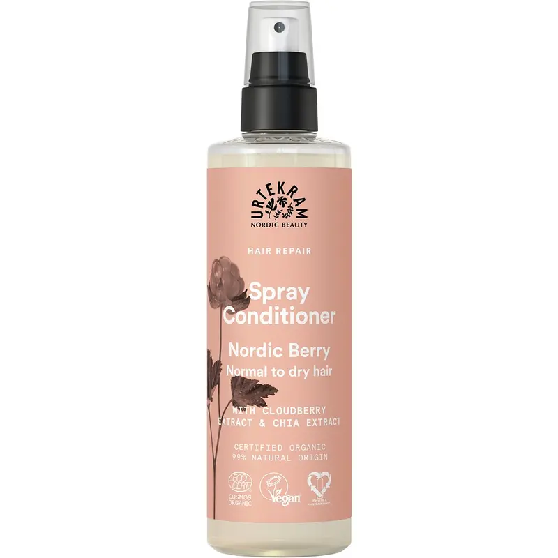 Balsam spray reparator Nordic Berry pentru par normal spre uscat, 250ml | Urtekram