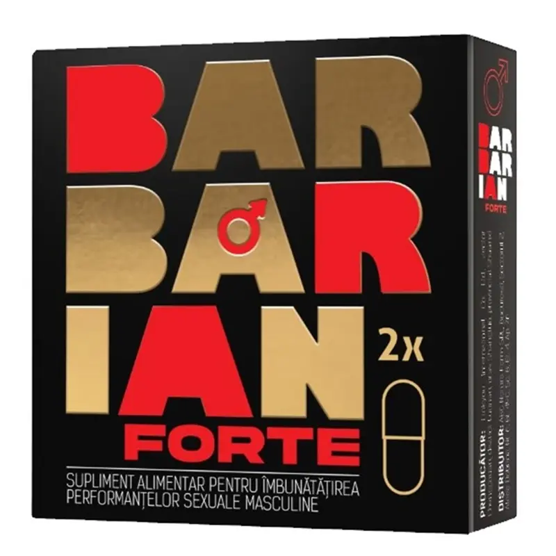 Barbarian Forte 2 capsule – Adya Green Pharma - Energie zilnică