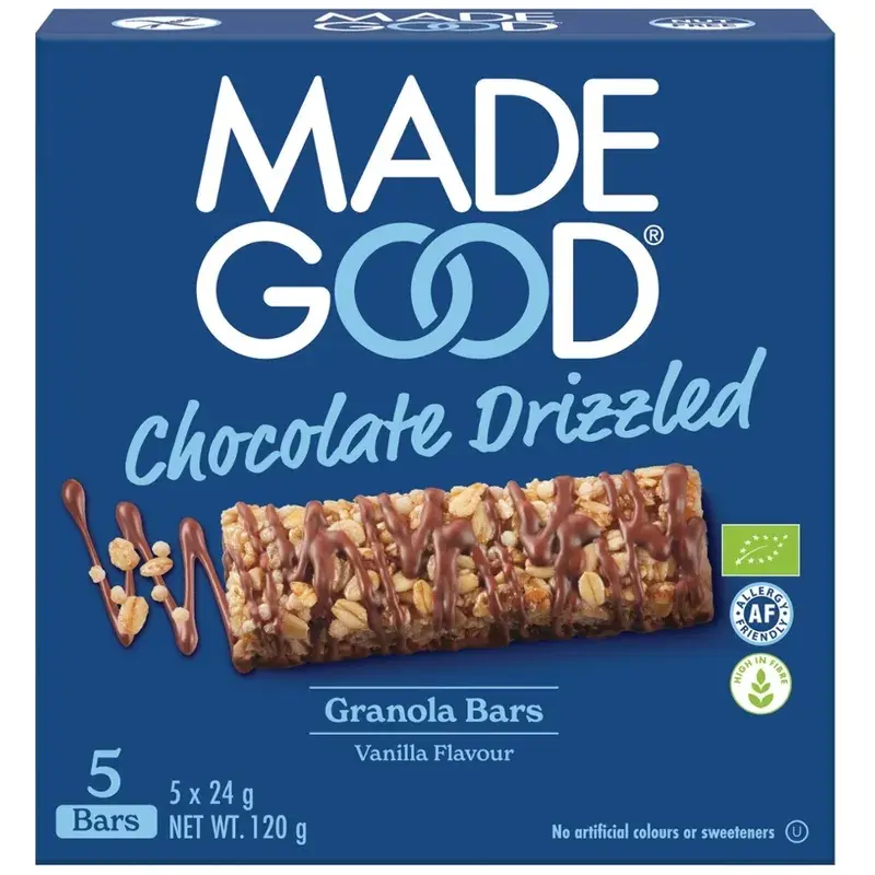 Batoane din Cereale Bio Musli cu Ciocolata si Vanilie MadeGood 120 g
