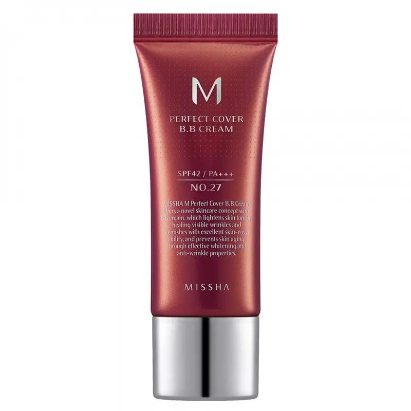 BB cream SPF42 No.27 Honey Beige 20 ml – Missha - Ton uniform