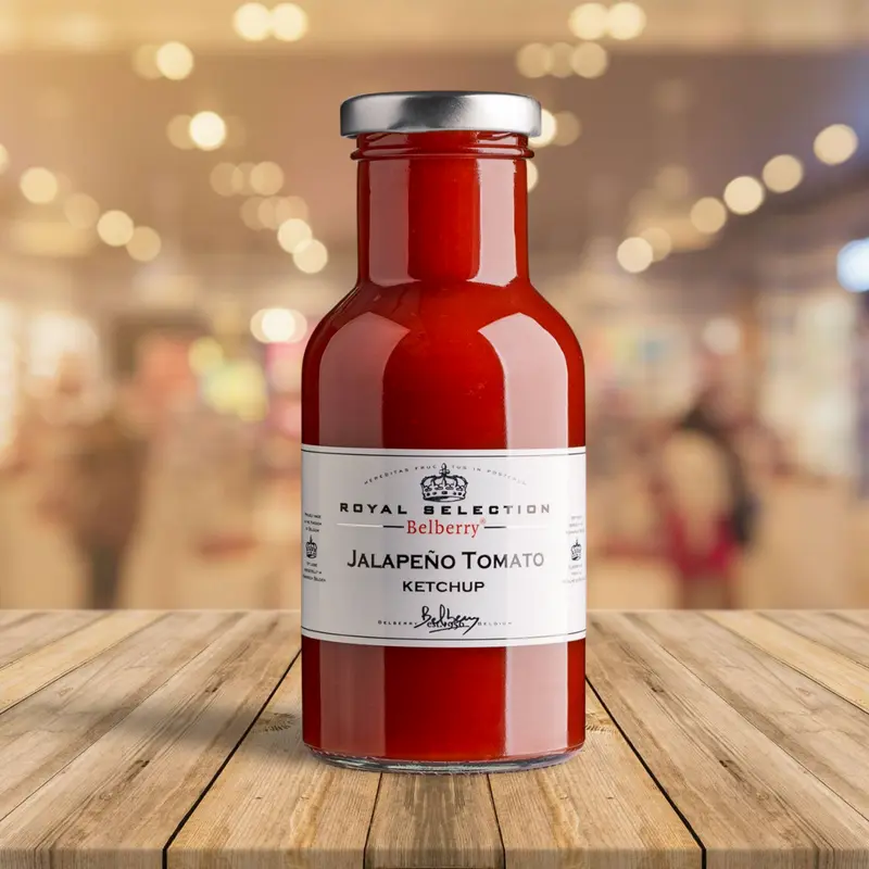 Belberry ketchup cu ardei Jalapeño 250 ml
