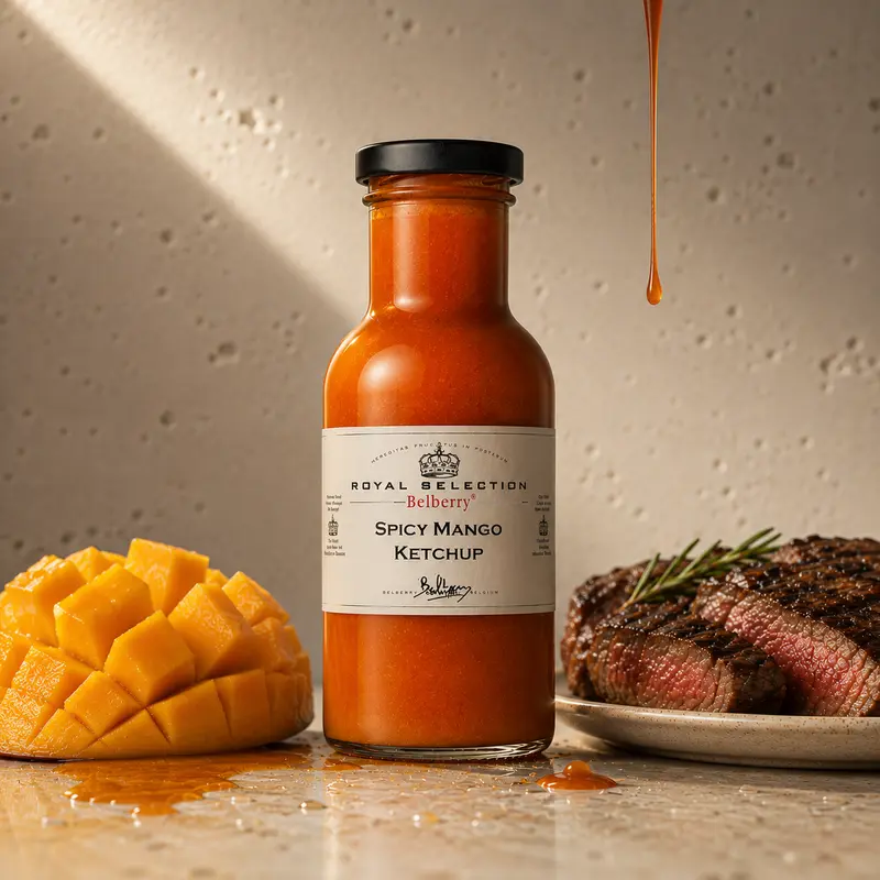 Belberry ketchup picant cu mango 250ml