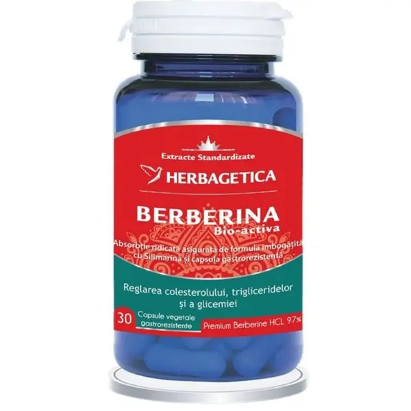 Berberina Bio Activă 30 capsule – Herbagetica