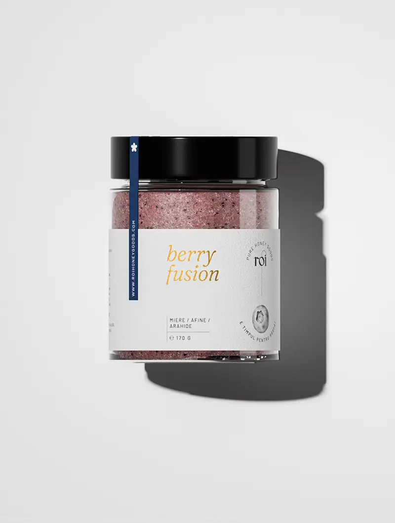 "Berry Fusion" - Cremă de miere cu arahide și afine