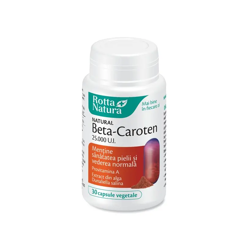 Beta-caroten 25000 UI 30 capsule vegetale – Rotta Natura