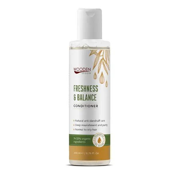 Bio Balsam pentru Par Gras Freshness & Balance Wooden Spoon 200 ml
