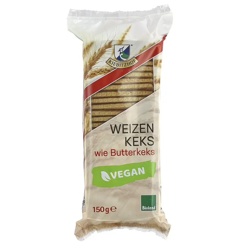 Bio Biscuiti Vegani cu Unt Kiebitzhof 150 g